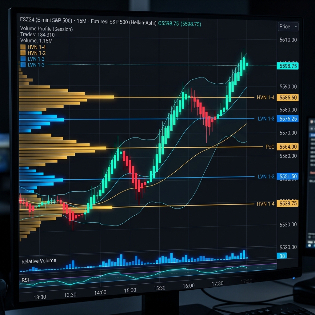 Volume Profile Futures Chart